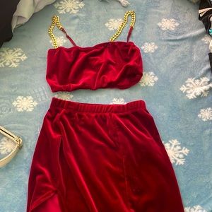Two peice velour set